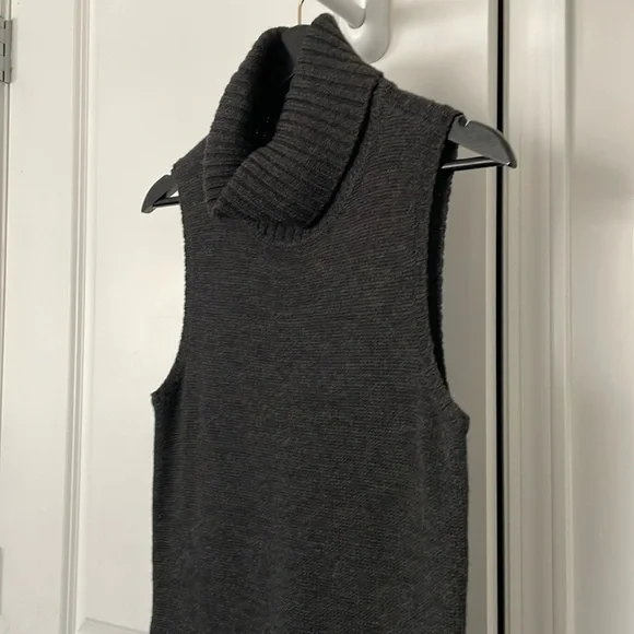 Lauren Ralph Lauren Maxi Dress Ribbed Turtle Neck Fitted Design Size M All Wool - Picture 4 of 16